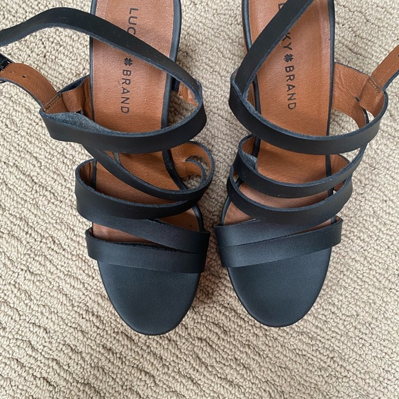 Lucky Brand black wedges - Picture 2 of 5